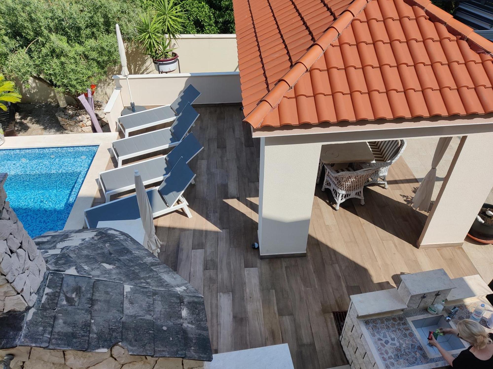 Apartments Villa A - Heating Pool Trogir Extérieur photo